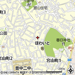 大阪府豊中市宮山町2丁目3-60周辺の地図