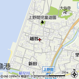 愛知県美浜町（知多郡）上野間周辺の地図
