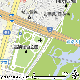 高浜総合公園テニスコート周辺の地図