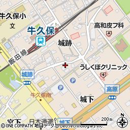 愛知県豊川市牛久保町城跡19周辺の地図