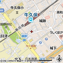 愛知県豊川市牛久保町城跡16周辺の地図