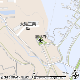 雲林寺周辺の地図