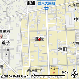 愛知県西尾市一色町対米船原周辺の地図