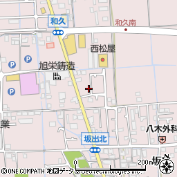 兵庫県姫路市網干区坂出161周辺の地図