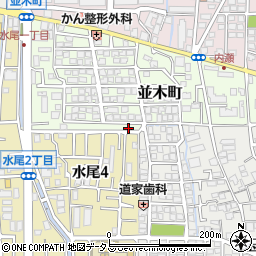 大阪府茨木市並木町8-27周辺の地図