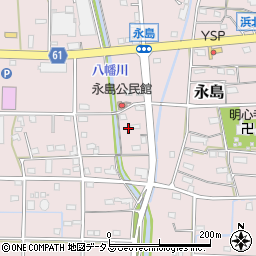 静岡県浜松市浜名区永島684周辺の地図