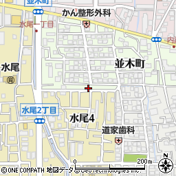 大阪府茨木市並木町8-32周辺の地図
