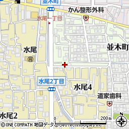 大阪府茨木市並木町8-41周辺の地図