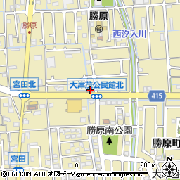 兵庫県姫路市勝原区宮田98周辺の地図