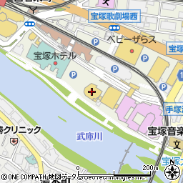 宝塚バウホール周辺の地図