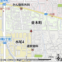 大阪府茨木市並木町8-25周辺の地図
