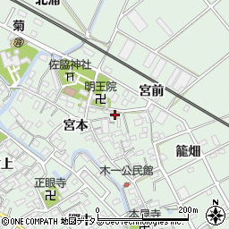 愛知県豊川市御津町下佐脇宮本37周辺の地図