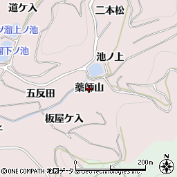 愛知県西尾市吉良町饗庭（薬師山）周辺の地図
