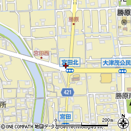 兵庫県姫路市勝原区宮田185-2周辺の地図