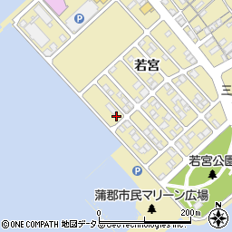 愛知県蒲郡市三谷町若宮162周辺の地図