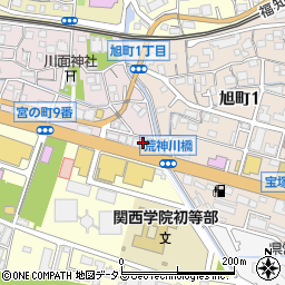 カーコンビニ倶楽部旧ファミリーランド前宝塚店周辺の地図