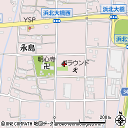 静岡県浜松市浜名区永島583-3周辺の地図