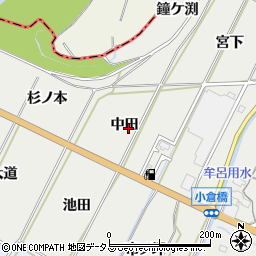 愛知県豊橋市石巻本町（中田）周辺の地図