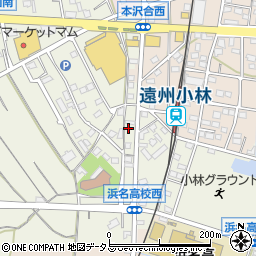 静岡県浜松市浜名区小林1460-7周辺の地図
