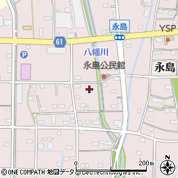 静岡県浜松市浜名区永島691周辺の地図