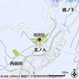 龍蔵院周辺の地図