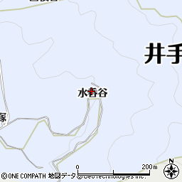 京都府綴喜郡井手町多賀水呑谷周辺の地図