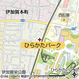 大阪府枚方市伊加賀寿町1周辺の地図
