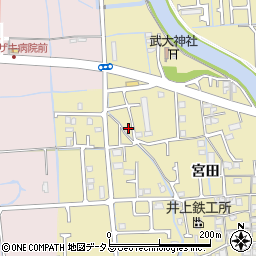 兵庫県姫路市勝原区宮田540-4周辺の地図