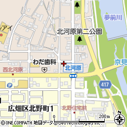 兵庫県姫路市広畑区北河原町38周辺の地図