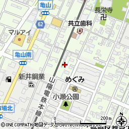 兵庫県姫路市亀山243周辺の地図