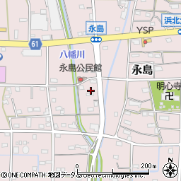 静岡県浜松市浜名区永島661周辺の地図