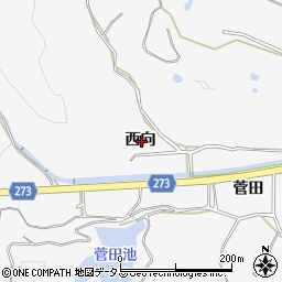 愛知県知多郡美浜町布土西向周辺の地図