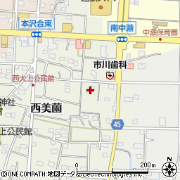 静岡県浜松市浜名区西美薗2346周辺の地図