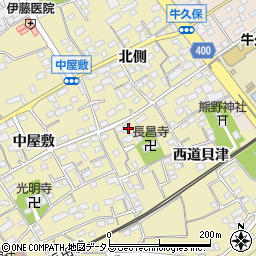 愛知県豊川市下長山町西道貝津24周辺の地図