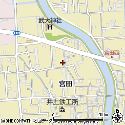 兵庫県姫路市勝原区宮田587周辺の地図