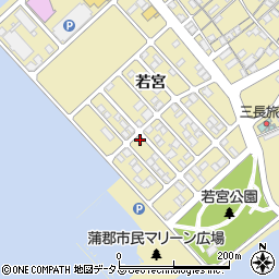 愛知県蒲郡市三谷町若宮211周辺の地図