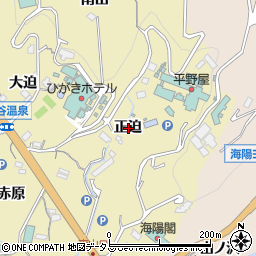 愛知県蒲郡市三谷町正迫周辺の地図