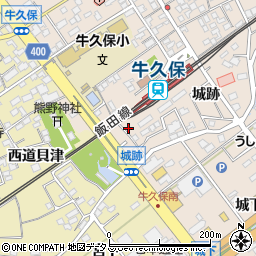 愛知県豊川市牛久保町城跡80周辺の地図