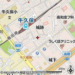 愛知県豊川市牛久保町城跡12周辺の地図