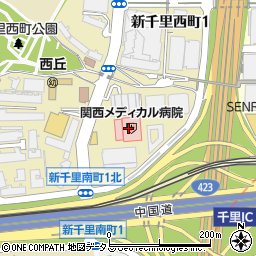 関西メディカル腎移植クリニック周辺の地図