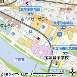 阪急宝塚ハウジングガーデン周辺の地図