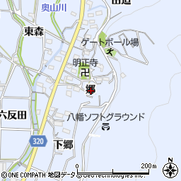 愛知県西尾市西幡豆町郷周辺の地図