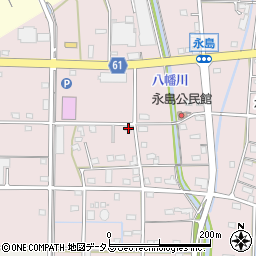 静岡県浜松市浜名区永島718-1周辺の地図