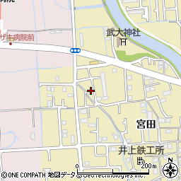 兵庫県姫路市勝原区宮田540-3周辺の地図