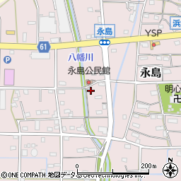 静岡県浜松市浜名区永島686周辺の地図