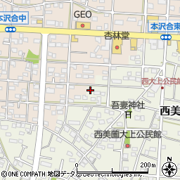 静岡県浜松市浜名区西美薗2462-1周辺の地図