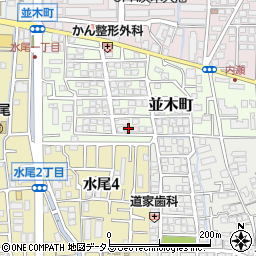 大阪府茨木市並木町9-16周辺の地図