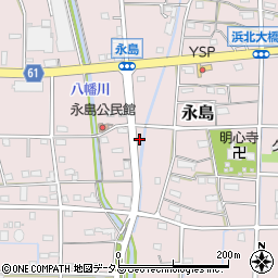 静岡県浜松市浜名区永島652周辺の地図