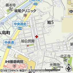 相生旭郵便局周辺の地図