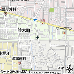 大阪府茨木市並木町18-21周辺の地図